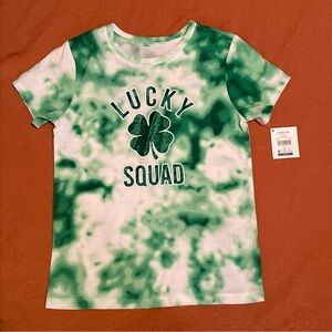 Lucky Squad Way To Celebrate St Patrick’s Day Kids Green TShirt Large 10-12